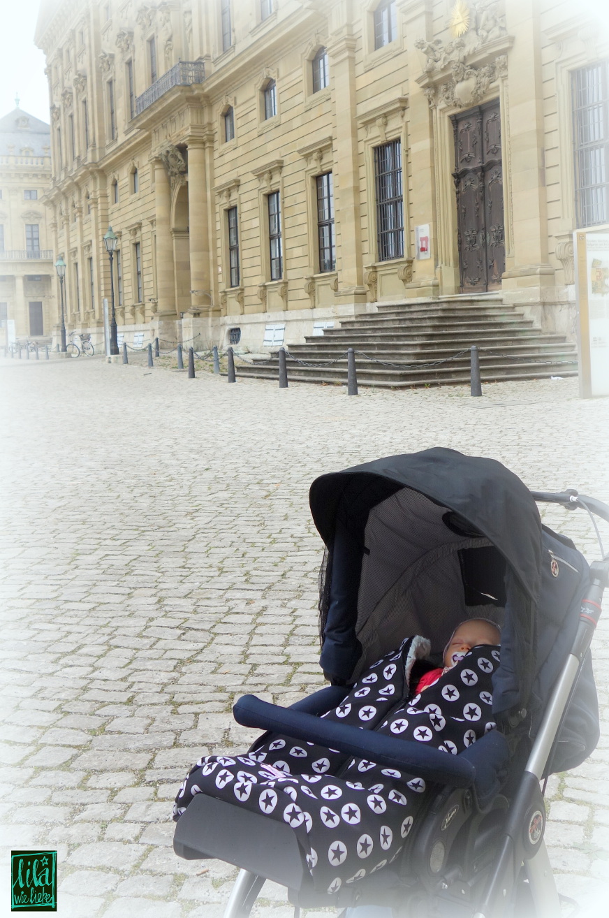 Fusack fr den Kinderwagen/Buggy - Lila wie Liebe