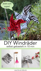 Windrad selbst gebastelt - 10 minuten DIY