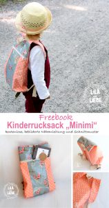 Rucksack nähen für Kinder, kostenloses Schnittmuster und bebilderte Schritt-für-Schritt-Anleitung