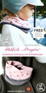 Halstuch Pompom Freebook Lila Wie Liebe