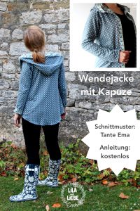 wendejacke mit kapuze nähen, kostenlose anleitung