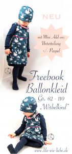 freebook kostenlose Anleitung Ballonkleid für Kinder