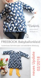 Freebook Ballonkleid für Babys und Kinder (Gr. 62 - 110) Lila wie Liebe