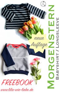 Babyshirt Longsleeve kostenloses Schnittmuster 