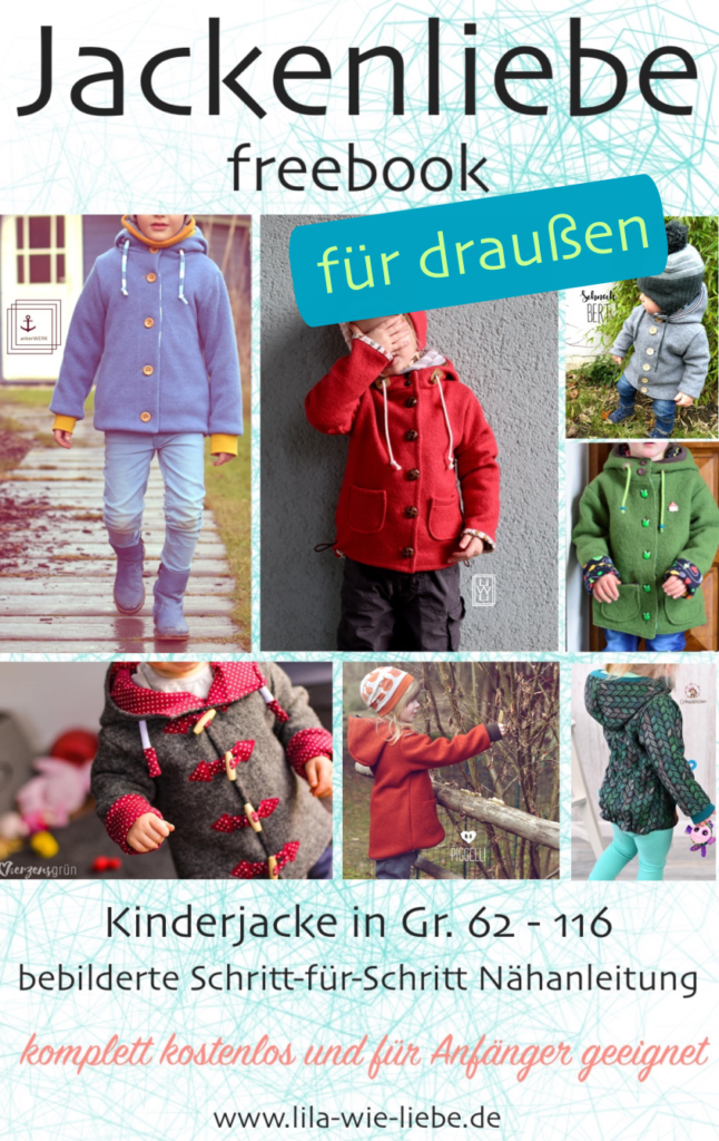 Freebook Jackenliebe Walkjacke, Softshelljacke, Draußenjacke , kostenlose Anleitung