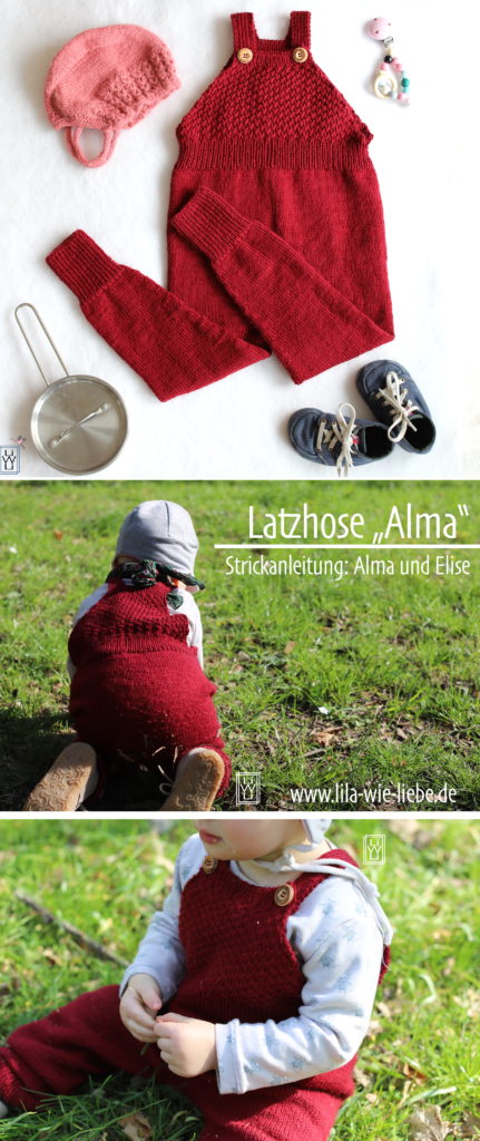 Stricklatzhose Alma nach Strickanleitung von Alma und Elise