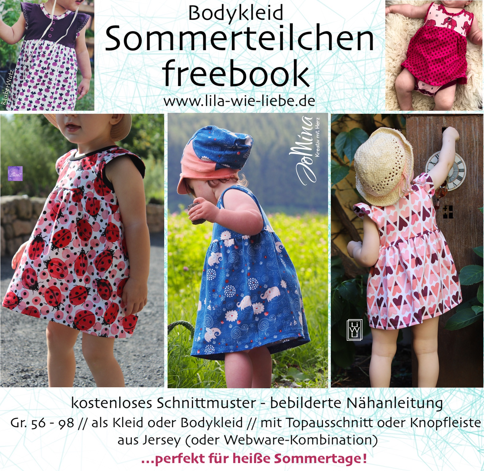 lang Freebook Bodykleid Lila \