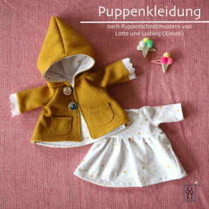 Puppenkleidung nähen Lotte und Ludwig