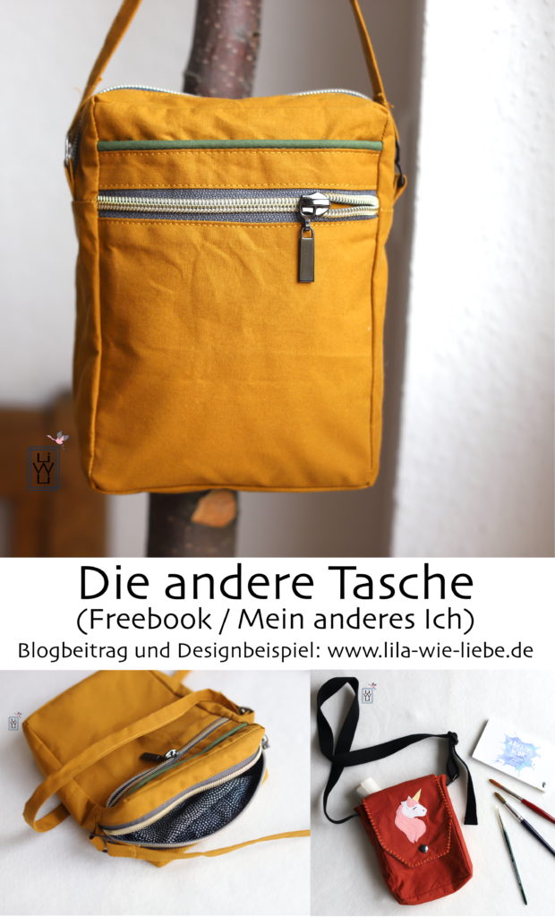 Freebook die andere Tasche von mein anderes Ich / Tasche nähen / Lila wie Liebe