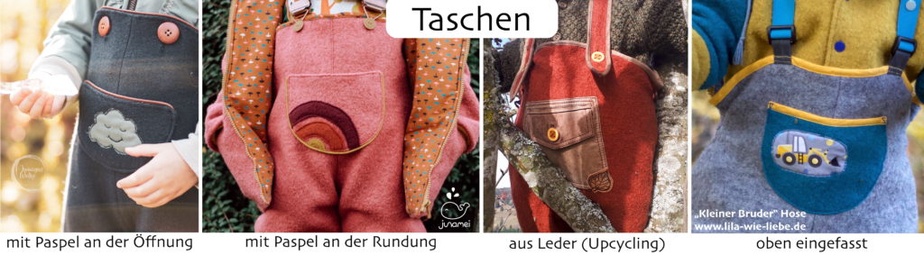 Latzhose mit Taschen Kleiner Bruder Freebook kostenlose Anleitung 