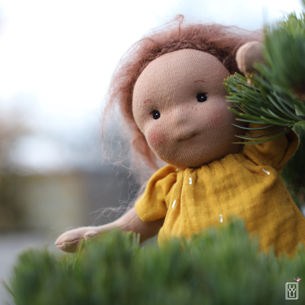 minipuppe stoffpuppe nähen