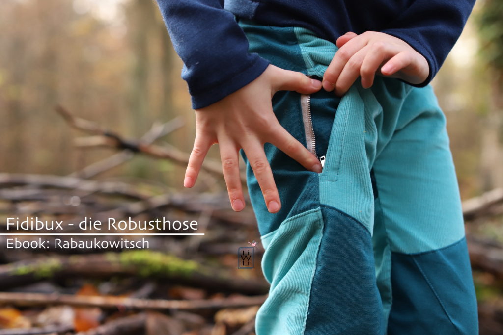 Fidibux Kinderhose nähen Outdoorhose Schnittmuster Rabaukowitsch