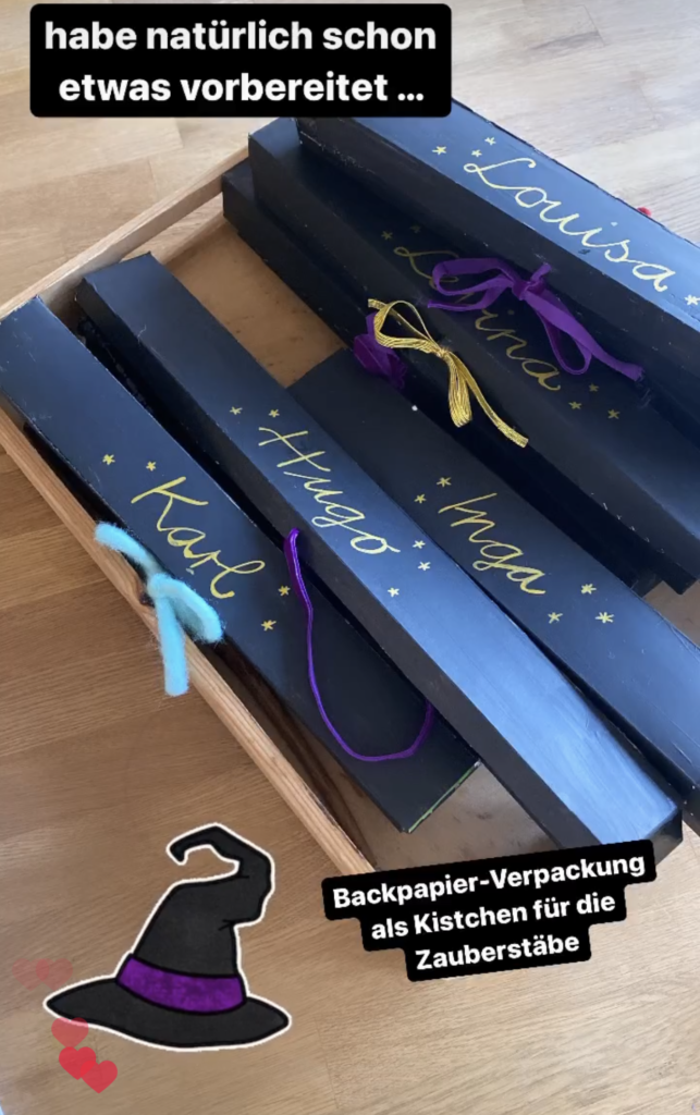 Zauberstab Verpackung Hexengeburtstag