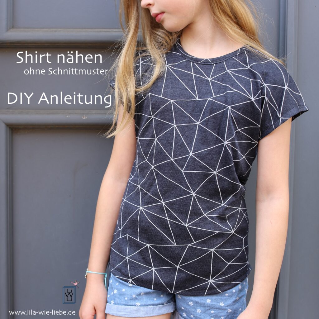 shirt nähen Anleitung wolle Seide diy